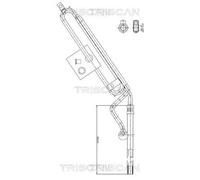 Manguera del sistema de dirección asistida 8516 11022 TRISCAN