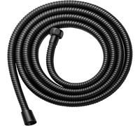 Manguera Ducha 1,5/2/3,0 M oro gris acero inoxidable Flexible larga ducha manguera extensión de agua tubería plomería tubo tracción accesorios baño(Black,200cm)