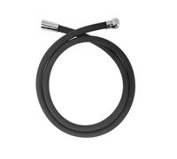 Manguera ducha 1.5m, manguera de ducha TPR, manguera de silicona flexible para ducha,cable ducha universal con grifería de latón para baños y cabinas de ducha (Black)