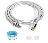 Manguera Ducha 2m, PVC Flexo Ducha Con Protección Antitorsión, Universal Tubo Ducha Flexible Plateado Manguera De Ducha Cable Ducha Para Grifos De Baño