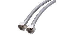 Manguera Ducha Manguera de baño de acero inoxidable flexible for cocina, 2 piezas/juego, grifo de agua fría y caliente, manguera de suministro de agua(2pcs G3-8)