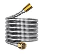 Manguera Ducha Manguera de ducha flexible de 1,5/2/3 metros, acero inoxidable, tubo interior de 10 mm, gran caudal, accesorios for baño(1.5M)