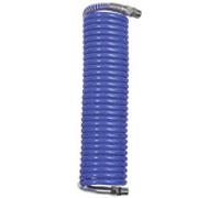 Manguera en espiral, conexión y muelle protector contra torceduras, poliamida, R 1/4, diámetro de manguera 10 x 8, PN a 23 °C máx. 15 bar, longitud 10 m