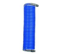 Manguera en espiral, unión roscada y muelle de protección, poliamida, R 1/8, diámetro de manguera 5 x 3, PN a 23 °C máx. 33 bares. Longitud: 2,5 m.