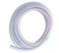 Manguera espiral de alambre de acero PU, tubo flexible de identificación de 3/4 pulgadas, colección de polvo al vacío de alta presión, pared gruesa para taller (5 metros)