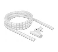 Manguera espiral Delock con herramienta de retracción 2,5 m x 20 mm blanco