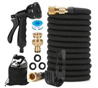 Manguera Extensible 50FT/15M, TGKYK Mangeras Jardineria Flexible con 6 Boquillas de Rociado de Función, Manguera de Jardin, Mangueras Extensibles Jardin para Riego de Jardín, Lavado de Coches