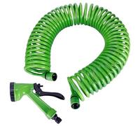 Manguera Extensible, Manguera Jardin Manguera de riego for jardín, aspersor, Manguera de jardín con 8 boquillas Estampadas, Manguera de plástico for Limpieza de automóviles.(7.5M)