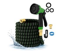 Manguera Extensible para Jardín, 7,5 m, 8 Modos de Riego, Manguera de agua 3X Extensible, Verde