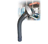 Manguera extractora de Humos de Soldadura, Manguera Flexible para la extracción de Aire, Humo y Polvo, con Brazo colector para conductos y Campana extractora (110 mm x 100 cm) para Uso resid