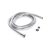 Manguera extraíble para grifo de cocina chapada en acero inoxidable (M15 y G1/2) de 78 pulgadas, compatible con Grohe, Ladylux, EuroPlus, Alira