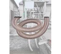 Manguera Flexible corrugada Transparente, Manguera de vacío Industrial de Alambre de Acero Chapado en Cobre de Poliuretano PU, para Tallado de carpintería(Dia 28cm/11.02in,2mm)