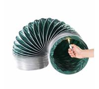 Manguera flexible de aire para secadoras de 16 cm de diámetro, 6,90 m de longitud, ignífuga, incluye 2 abrazaderas perfectas para sistemas de ventilación de calefacción y refrigeración