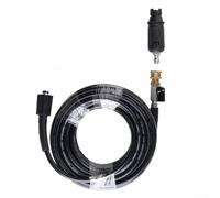 Manguera flexible de alta presión M22 con boquilla de pulverización de ventilador de pico de pato, tubo de riego de jardín con interruptor para tareas de lavado de automóviles y limpieza al aire libre