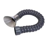 Manguera flexible de escape de humo, Manguera de bambú ajustable del extractor humo tubo 360 for tamaños múltiples retiro polvo aire(160mm/6.3in,1m/3.2ft)