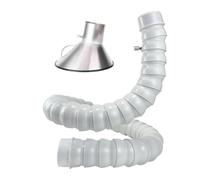 Manguera Flexible de extracción de Humos de 360° con Cubierta Perforada para ingeniería láser y Soldadura - Longitud 1 m / 3,3 pies, Diámetro 100 mm / 3,8 Pulgadas / 9 Pulgadas - Ideal para