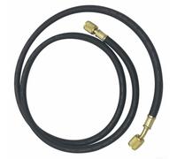 Manguera flexible de fluoruro 800-4000 PSI 1/4 conexión SAE línea de metal de goma para reparación de CA y herramientas de refrigeración negro