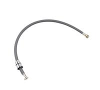 Manguera flexible de nailon trenzado de 50 cm/60 cm/85 cm F1/2 M15*1 for grifo extraíble de cocina, tubo giratorio, color negro y gris.(60cm Gray)