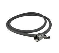 Manguera flexible de nailon trenzado extraíble for grifo de cocina, G1/2 M10/M15, 80-150 cm, color negro, gris pistola, con conexión giratoria.(M10 M15 Black 150)