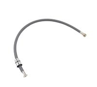 Manguera flexible de nailon trenzado for grifo cocina, tubo giratorio, color negro y gris, 50 cm, 60, 85, F1/2 M15 x 1, for fontanería(50cm Gray)