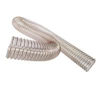 Manguera flexible de poliuretano para conductos, Longitud transparente los 3-20ft de la identificación los 2-6in de la manguera de la recolección de polvo de la PU(4m/13.1ft,100mm(3.9in))