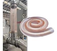 Manguera flexible de poliuretano para conductos, Manguera flexible de recolección polvo for cortacésped 1 m/3,3 pies(Dia-19.6 Inch(500mm))