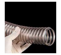 Manguera Flexible de PU de 1,5 mm para recolección de Polvo, 1 m/3,3 pies, Resistente, Transparente, con Abrazaderas, para ventilación de Escape de Aire (1 m/3,3 pies de Largo, 170 mm/6-5/7