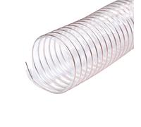 Manguera flexible de PU, Manguera de conducto de PU con cable de cobre, 1 metro (39,37 pulgadas), transparente, varios tamaños, grosor de pared de 0,63 mm.(Inner diameter:325mm)