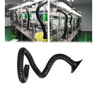 Manguera flexible de recogida de polvo de 2 a 8 pulgadas, extractor de humos de soldadura, brazo colector de conductos para uso doméstico/comercial, boquilla redonda para eliminar humos