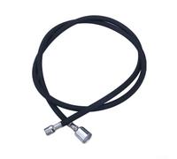 Manguera flexible de repuesto extraíble para fregadero de cocina con rosca hembra G1/2, con tubo interior de silicona y capa exterior de filamento de nailon (rosca negra)