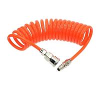 Manguera flexible de resorte de PU de 3 m, 6 m, 9 m, 12 m y 15 m for compresores de aire, con adaptadores for UE y Japón.(10mmx6.5mm EU type,12 Meter)
