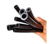 Manguera Flexible De Silicona Negra De 1 M, Resistente Al Calor, Tubo De Goma Suave for Bomba De Aire De Acuario Y Tanque De Combustible De Alta Presión(Id 40mm od 46mm)