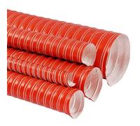 Manguera flexible de silicona reforzada con alambre de acero - Longitud de 6,5 a 13 pies, 1 unidad(L4mx76mm)