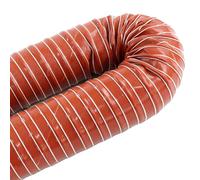 Manguera Flexible de Silicona roja para admisión de Aire y conducto de refrigeración de Frenos - 4 m (13,1 pies) Manguera de ventilación aislada para Escape de secadoras y Sistemas de refrig