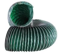 Manguera flexible de tela de triple resistencia for conductos de ventilación en fábricas, sótanos, granjas, túneles y fabricación de automóviles. Incluye alambre de acero integrado (3 m).(380mm)