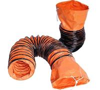 Manguera flexible for conducto de ventilación de PVC ajustable (150 mm, 400 mm y 600 mm) con anillos en forma de D, 1 unidad(L6mx800mm)