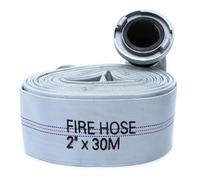 Manguera flexible para bombas contra incendios | Ø52 mm | Longitud 30 m | para agua limpia suciedad líquami | con empalmes rápidos | Resistencia térmica y mecánica | de poliéster