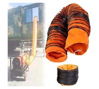 Manguera flexible para conductos de ventilación, Manguera de conducto flexible con soporte acero gancho en S for ventilación 15-60CM 5-10M(10m,40CM)