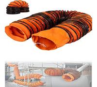 Manguera flexible para conductos de ventilación, Manguera de ventilación PVC con anillo en D cuerda for, diámetro 15-60cm, longitud 5m y 10m(10m,50CM)