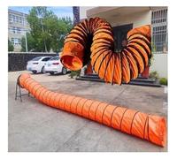Manguera flexible para conductos de ventilación, Manguera for conductos de PVC, diámetro 150-800 mm, longitud 2-10 m(Dia-150mm,L-10m)