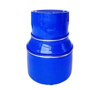 manguera gasolina Manguito Turbo Acoplador de tubo de admisión de turbo para intercooler de coche, tubo de silicona universal, manguera trenzada, reductor recto, interior(ID45mm-57mm)