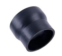 Manguera Intercooler de refrigerante reductor recto de silicona de 3 capas, 76mm de longitud, ID 51 52 54 57 58 60 61 63 65 67 70 74 76 MM, 1 unidad, negro mate(ID57-90mm)