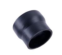 Manguera Intercooler de refrigerante reductor recto de silicona de 76mm de longitud LD 51 52 54 57 58 60 61 63 65 67 70 74 76 MM 1 pieza negro mate(ID57-90mm)