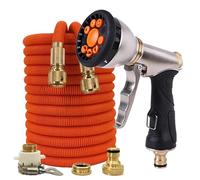 manguera jardin Nueva manguera de riego jardín, lavado coches alta presión, suministros for y exteriores(Hose set-06,100ft-30M)