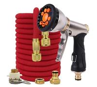 manguera jardin Nueva manguera de riego jardín, lavado coches alta presión, suministros for y exteriores(Hose set-04,100ft-30M)