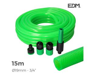 Manguera latex reforzada kit 19 mm 5/8 (15 m.