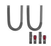 Manguera limpiadora de ventilación for Secadora, Accesorios de aspiradora, Herramienta Flexible for Quitar Grietas, Piezas universales, Compatible con Dyson V7 V8 V10 V11 V12 V15(Grey Hose Set B)