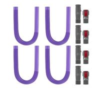 Manguera Limpiadora De Ventilación For Secadora, Compatible Con Dyson, V7 V8 V10 V11 V12 V15, Herramienta Flexible For Grietas, Kit Eliminador De Pelusas(Purple hose set C)