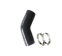 Manguera Modificación de coche de 45 grados con tubería de silicona de alta resistencia, presurización del intercooler de admisión de agua. Manguera de jardín(Black,150MM_ID32MM)