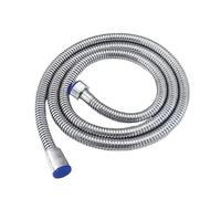 Manguera negra for ducha de baño, accesorios, 1,5/2M, Uds., tubo acero inoxidable, piezas repuesto for grifo para el Baño(Silver,2m)